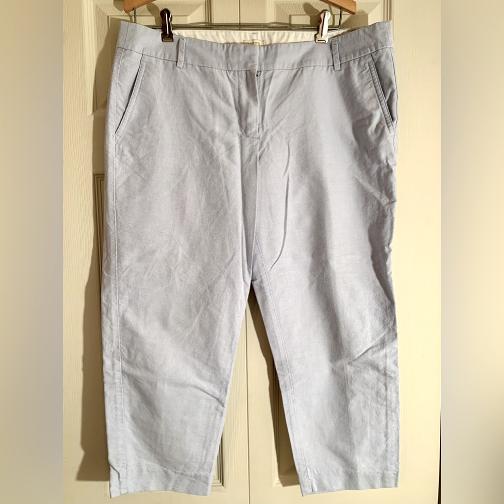 J. Crew Baby Blue Crop Chino Size 14
